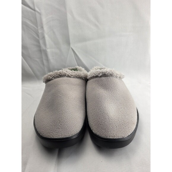 OOFOS OOcoozie Mule Shoes Mens 10 Tan Fleece Lined SlipOn Recovery Comfort Cabin main image 4